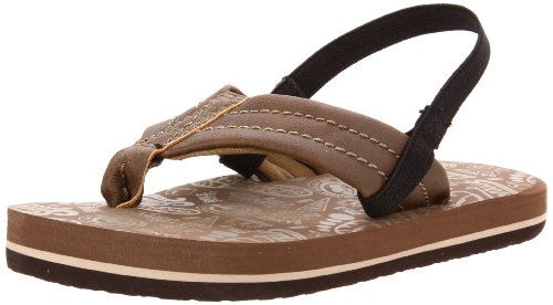 Sanuk Kick Start Flip Flop (Toddler/Little Kid/Big Kid),Brown/Tan,X-Small (8-9 M US Toddler)
