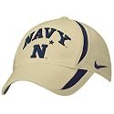 Nike Navy Midshipmen Natural Players Dri-Fit Flex-Fit Hat
