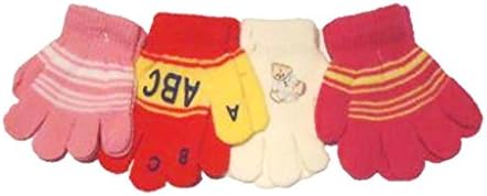 Set of Four Pairs Magic Gloves for Ages 1-3 Years