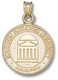 SMU Mustangs Solid 10K Gold Classic Seal Pendant