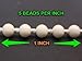 Beaded Chain Continuous Cord Loop, #10, Vanilla (Ivory) / Roller Shade (5 FEET)