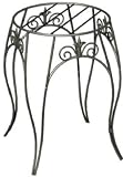 Plant Stand With Finial Black