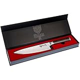 Chef's Knife 8" by Okami Knives, Best Quality VG10 High Carbon Japanese Stainless Steel, 67 Layers Damascus Blade, Professional Gyutou Kitchen Knife, Sharp Cutlery, Ergonomic Handle Premium Packaging