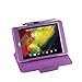 i-UniK HP 8 Model 1401US Tablet Slim Folio Protection Case Bonus Stylus Pen (Purple)