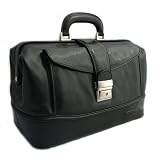 Maxwell Scott - Sacoche de docteur en cuir noir de luxe (DonniniS)