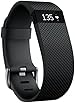 【日本正規代理店品】Fitbit ワイヤレス活動量計＋心拍計リストバンド ChargeHR Large Black FB405BKL-JPN