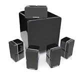 Cambridge Audio Minx S325 Home Cinema 5.1 Speaker System, High Gloss Black