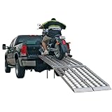 10' Big Boy II Folding Aluminum Motorcycle, ATV, UTV, Lawn & Garden Loading Ramp by Discount Ramps