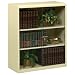 Tennsco 342GL Heavy Gauge Steel Executive Bookcase with Glass Doors and Lock, 36" Width x 42" Height x 15" Depth, Putty