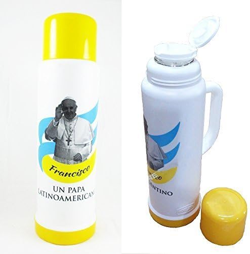 Termo Papa Francisco Thermal Carafe Coffee Tea Mate Flask Mug Thermos Bottle New by Lumilagro