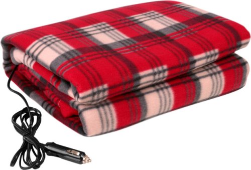 Dual Temp 12 Volt X-large Heated Polar Fleece Electric Travel Blanket