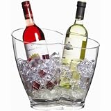 Bar Craft Clear Acrylic Double Sided Drinks Pail / Cooler