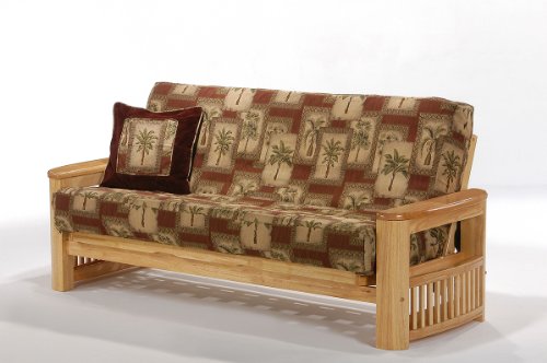 Night & Day Furniture Shadow Natural Futon Frame (Futon mattress, removeable cover and pillows sold separately) - Chair