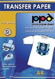 A4 Inkjet Iron On Transfers Paper / T Shirt Transfers - Light T Shirt x 20 Sheets