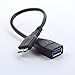 Micro USB 3.0 OTG Cable, KuGi - Micro USB B/Male to USB3.0 A/Female OTG Host Cable For Asus Transformer Book T100 / T300 Chi (Black)