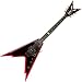Dean Razorback V Electric Guitar, Black/Red