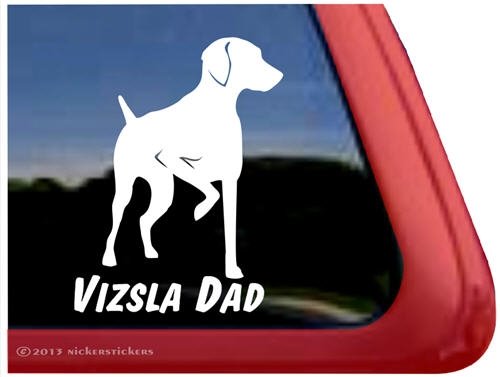 Vizsla Dad Dog Vinyl Window Decal Sticker