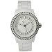 Dkny Quartz White Gem Dial White Plastic Band - Women's Watch NY8011