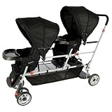 Joovy Big Caboose Stand-On Tandem Triple Stroller Black