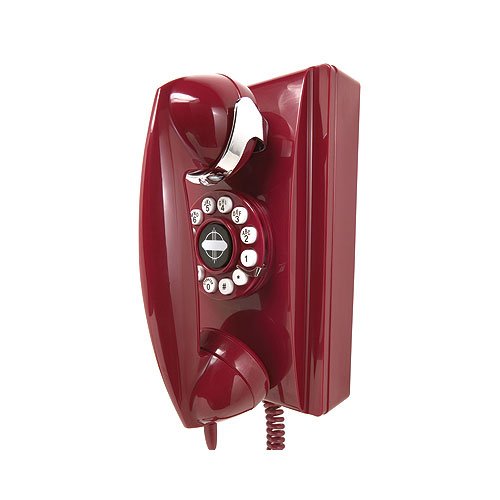 dreyfuss wall phone in red by crosley radio  more detail click!