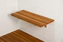 Big Sale Plantation Teak Wall Mount Fold Down Shower Bench/Seat (30" x 12.5")