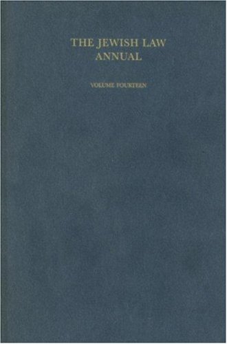 The Jewish Law Annual Volume 14