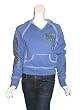 2 B FREE Raw Edge Butterfly Pullover Top in Blue