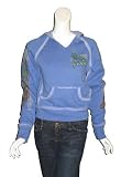 2 B FREE Raw Edge Butterfly Pullover Top in Blue