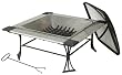 Deckmate Square, Stainless Steel Fire Bowl with Granite Trim