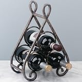 Wine Rack - 3 bottle table top - Metal