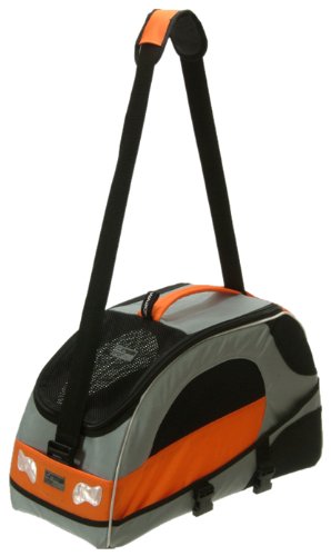 Petego Sport Wagon Bag Pet Carrier, Silver and Orange