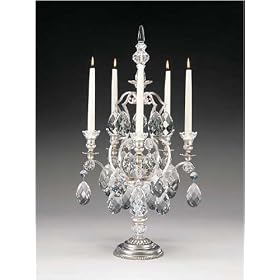 Schonbek 71015-76 Heirloom Bronze Renaissance Crystal Five Light Up Lighting Candelabra...