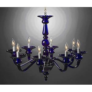 Preciosa Odetta 8 Light Blue Crystal Chandelier by SmartBargains