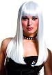 Deluxe Mistress Platinum Wig - Adult Std.
