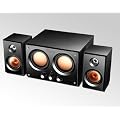 2.1 Channel Wooden Speaker Home Hifi System Compatible with Any 3.5mm Audio Line-in Device Desktop Laptop Mobile Phones MP3 Players iPhone 3GS 4 4S iPad iPod Touch PSP SKY TV Set Top Box (Ricco T2102)