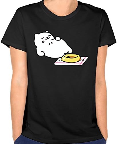 Women's Neko Atsume Cat T-shirt Black S