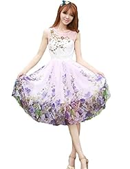 General Print Summer Chiffon/Georgette  Dress