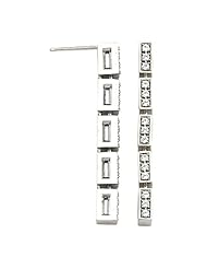 14K White Gold Diamond Earrings - 0.45 Ct. -- LIFETIME WARRANTY