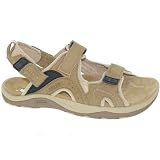 EARTH EMERGE Blue Oldstone Nubuck Summer Back Strap Sandals Women by 