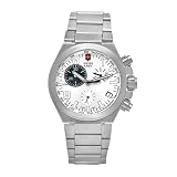 Swiss Watches:Victorinox Swiss Army Men's 241161 Convoy Titanium Chronograph Silver Dial Watch
