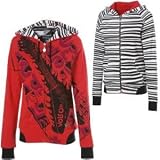Apparel : Volcom Flying Guitar Reversible Full-Zip Hooded Sweatshirt - Women's