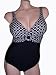 Christina Infinity Circles Empire-Waist One-Piece Black 8