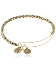 Alex and Ani "Glitz and Garland" Glisten Expandable Wire Russian Silver Bangle Bracelet, 7.25"