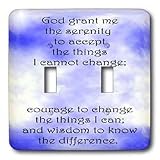 Prayer - Serenity Prayer - Light Switch Covers - double toggle switch