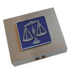Scales of Justice Travel Jewelry Case
