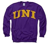 Northern Iowa Panthers Purple Arch Crewneck Sweatshirt