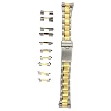 Stainless Steel and Gold Plated Watch Band 22mm -26mm