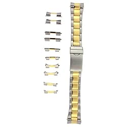 Stainless Steel and Gold Plated Watch Band 22mm -26mm