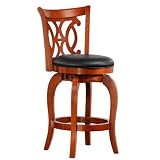 Perugia Swivel Counterstool - Black/ Oak