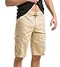 MARX & DUTCH Mens Belted Cargo Twill Multipocket Shorts
